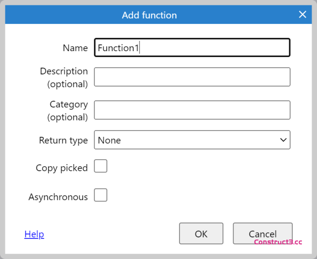 添加 / 编辑函数对话框 添加 / 编辑函数对话框