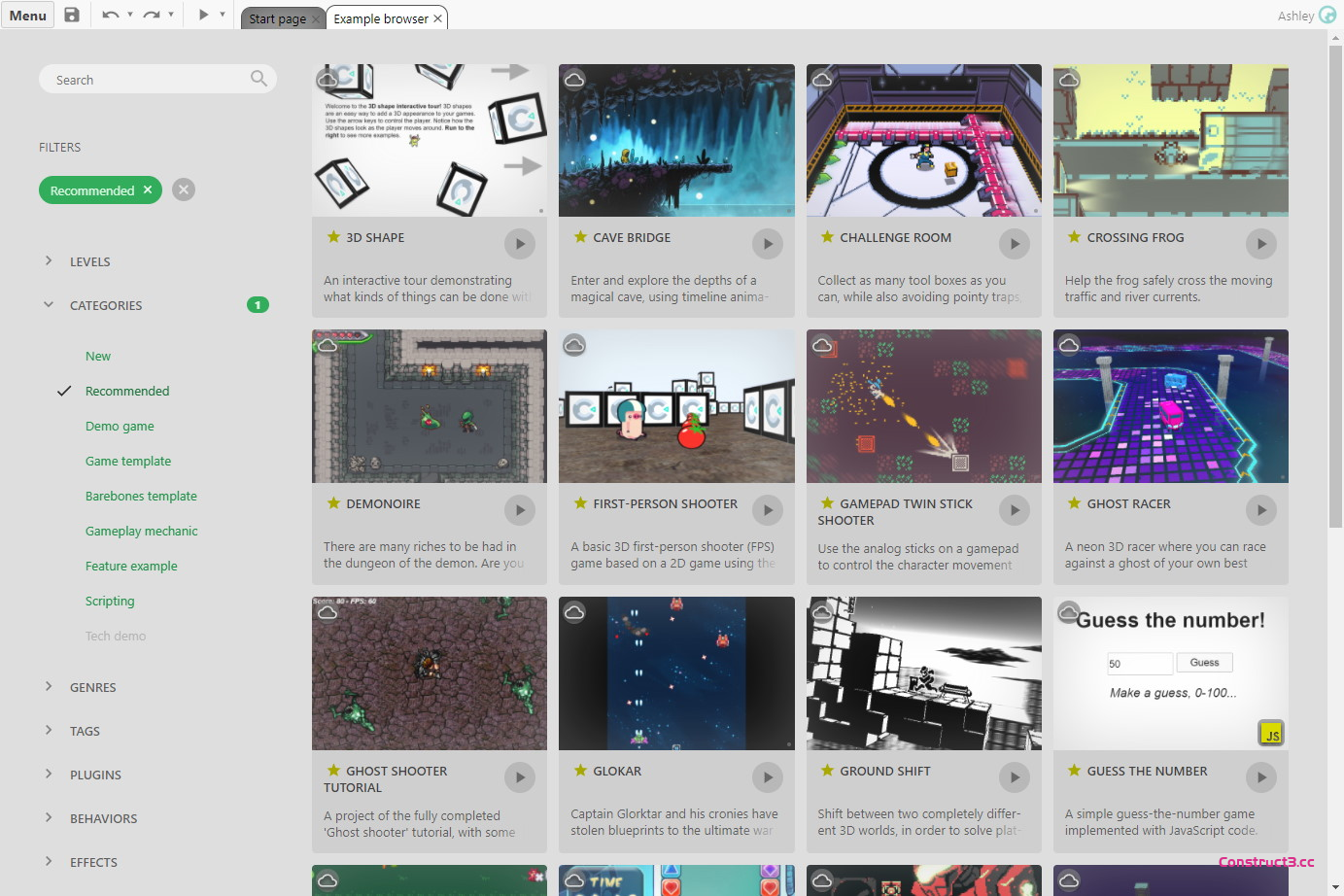 示例浏览器 示例浏览器