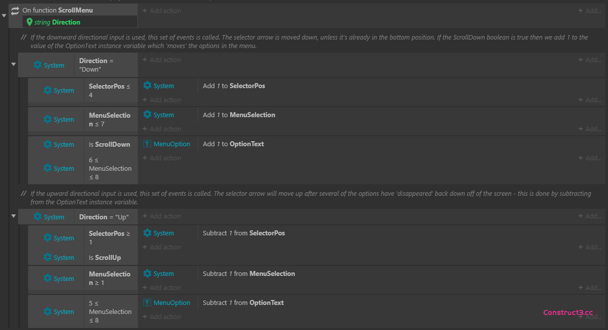 为键盘或游戏手柄输入创建菜单 为键盘或游戏手柄输入创建菜单