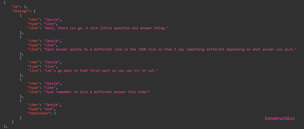 使用 JSON 格式的分支对话 使用 JSON 格式的分支对话