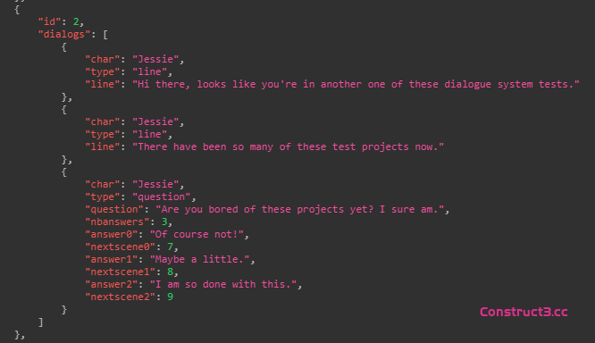 使用 JSON 格式的分支对话 使用 JSON 格式的分支对话