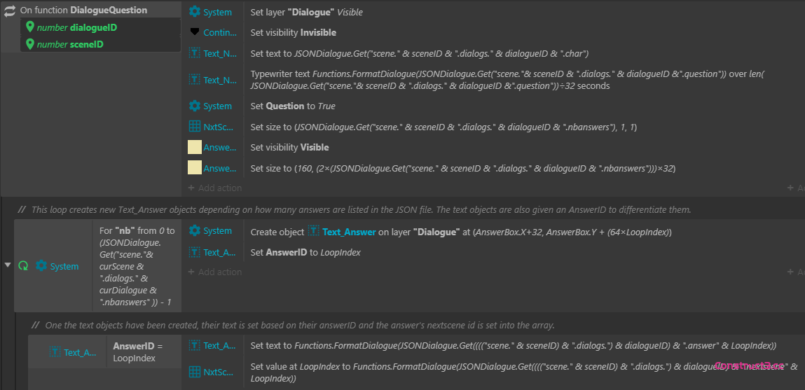 使用 JSON 格式的分支对话 使用 JSON 格式的分支对话